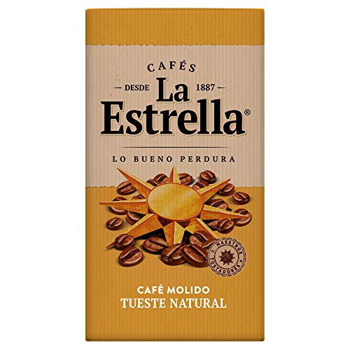 La Estrella Café Molido de tueste Natural - Paquete de Café de 8x250 g - Total: 2 kg