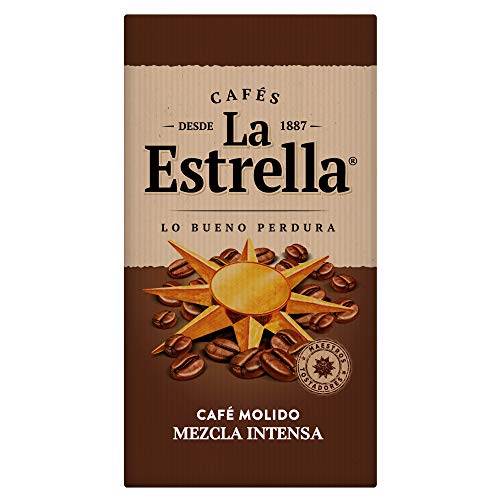 La Estrella Café Molido de tueste naturaly torrefacto - Paquete de 8 x de 250 g - Total: 2 kg