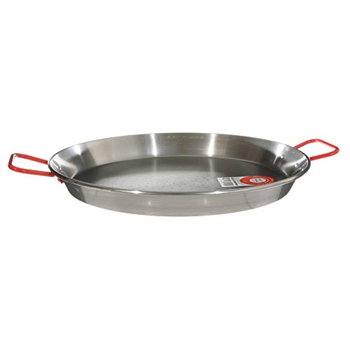 LA IDEAL - Paellera valenciana para 6 personas, 34 cm, Gris