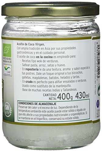 La Masia - Aceite De Coco Virgen Extra Ecológico - 430 ml