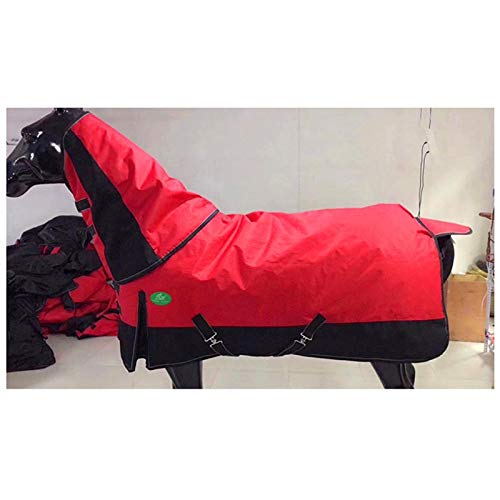 La participación de caballos Mantas, Combo de peso pesado de Troya La participación alfombra con completa Cuello, 900D Ripstop invierno impermeable y transpirable fija cuello de concurrencia caballo m