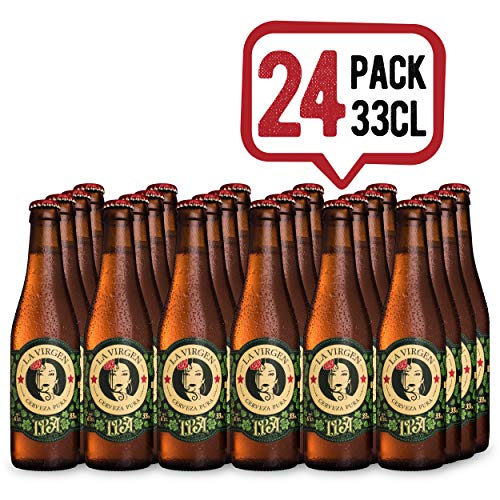 La Virgen Cerveza Artesana IPA - pack 24 botellas x 330 ml - Total: 7920 ml