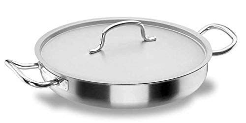 Lacor - 50632 - Paellera con Tapa Chef-Classic Inox. 32cm