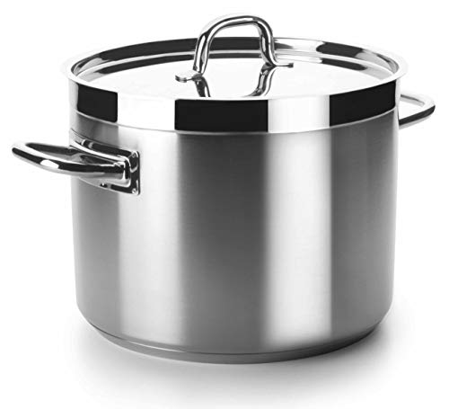 Lacor - 54119s - Olla Baja Sin Tapa Chef Luxe 20 Cm Inox