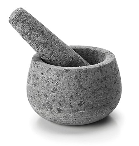 Lacor - 60517 - Mortero Con Mano De Granito 12 x 8 cm - Gris