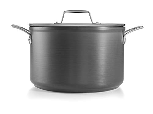 Lacor Anodized 48124-Olla con Tapa, Aluminio Anodizado, 24 cm