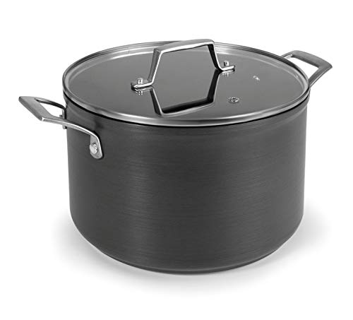 Lacor Anodized 48124-Olla con Tapa, Aluminio Anodizado, 24 cm