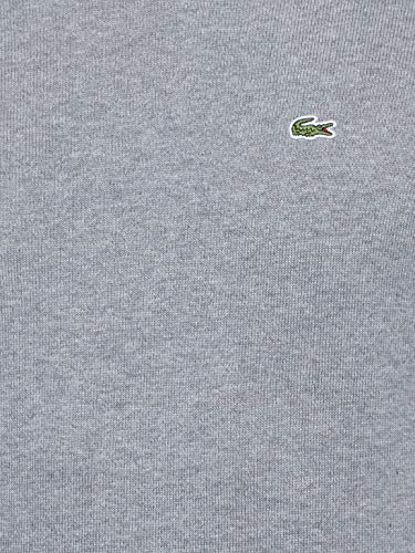 Lacoste Ah3467 suéter, Gris (Galaxite Chiné/Farine-Pie Blanc A83), Medium (Talla del Fabricante: 4) para Hombre