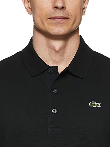 Lacoste L1230, Polo de Manga Corta para Hombre, Negro (Noir), M (Talla del fabricante: 4)