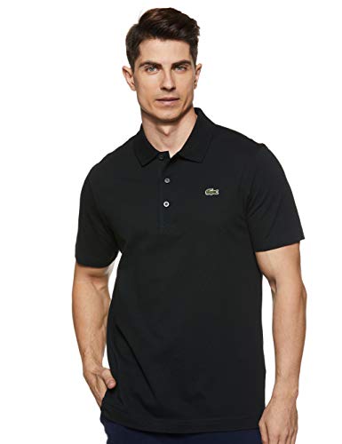 Lacoste L1230, Polo de Manga Corta para Hombre, Negro (Noir), M (Talla del fabricante: 4)