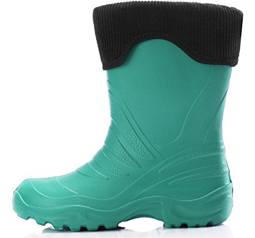 Ladeheid Botas Termicas en EVA Unisex Niños Niñas LA-861-2017 (Turquesa/Negro, 34/35)