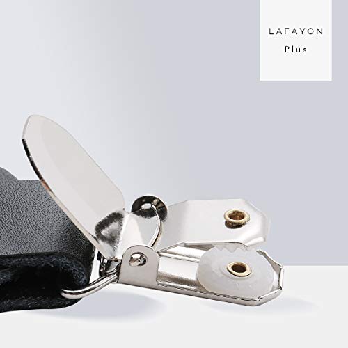 Lafayon Tirantes para hombre Plus Tirantes con espalda en Y para hombres Color de 35 mm con 6 clips fuertes Paquete de regalo de tirantes resistentes