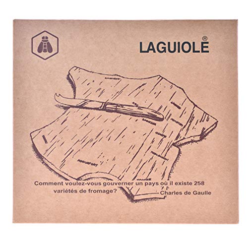 LAGUIOLE - Bandeja de madera de Hevea - madera de caucho, acero inoxidable - Marrón