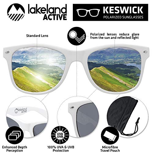 Lakeland Active UV400 Gafas de sol polarizadas estilo clásico Blanco Talla única