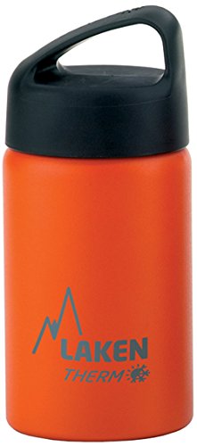 Laken Classic Botella Térmica Acero Inoxidable 18/8 y Doble Pared de Vacío, Unisex adulto, Naranja, 350 ml