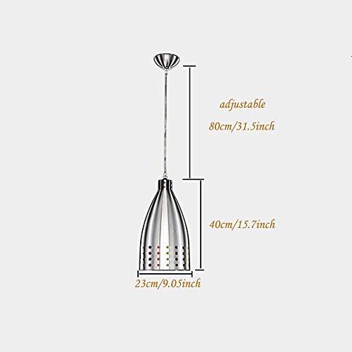 Lámpara colgante, luces de techo tubulares de metal, lámpara colgante de aluminio cepillado de luz nórdica, isla de cocina, supermercado, barra, accesorio de iluminación, lámpara de araña