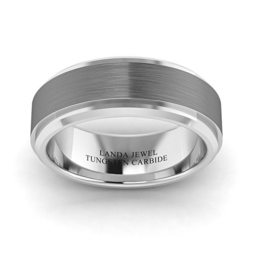 LANDA JEWEL Mujer Unisex Hombre Tungsten Carbide tungsteno