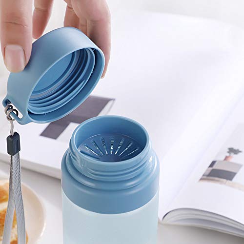 Langchao Vaso De Agua para Deportes 600-800ml, Plástico No Tóxico, Saludable Y Duradero, A Prueba De Fugas, Escuela, Exterior, Gimnasio Blanco Escarchado 800ml