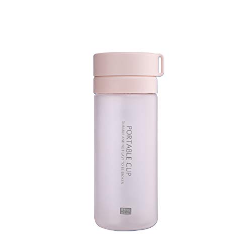 Langchao Vaso De Agua para Deportes 600-800ml, Plástico No Tóxico, Saludable Y Duradero, A Prueba De Fugas, Escuela, Exterior, Gimnasio Blanco Escarchado 800ml