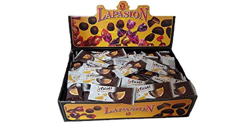 LAPASION - Gajos de naranja confitada con chocolate 2.5Kg (leticias).