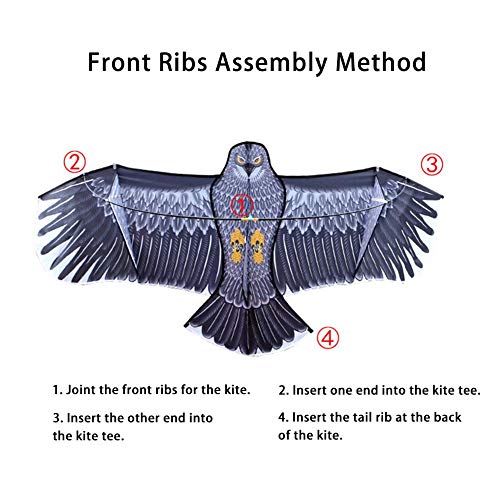 Las Cometas De Águila Grandes, Las Cometas De Pájaros para Niños Y Adultos Son Fáciles De Montar Y Volar.