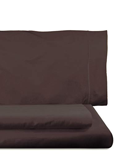 Lasa Royal - Juego de funda nórdica, 240 x 220 cm, bajera ajustable, 158 x 200 cm, 2 fundas para almohada, 45 x 85 cm, color chocolate