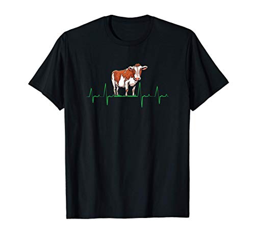 Latido del corazón de la vaca - Ganadero - ECG del ganado Camiseta