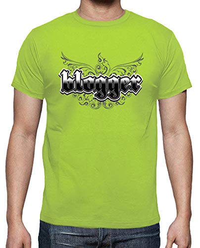 latostadora - Camiseta Gothic Blogger para Hombre Pistacho S