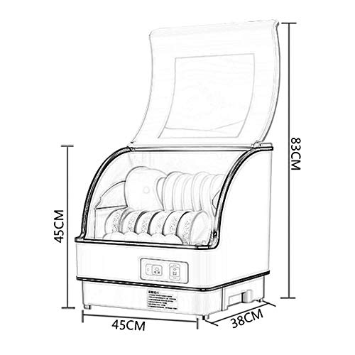 Lavavajillas Lavavajillas Lavavajillas portátil encimera 1500W sin necesidad de instalación completamente automática de desinfección y secado rápido con una sola tecla de inicio zhihao