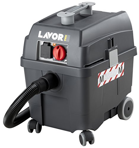 Lavor PRO PRO WORKER EM - Extractor de polvo (27 L, 1400 W, Negro, Gris, Seca y húmeda, 70 L/s, M)