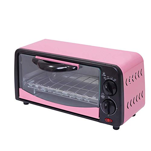 L.BAN Horno eléctrico para Hornear de 6L, tostadora, máquina de panadería para Pizza, Mini Horno multifunción 650W con Temporizador de 15 Minutos para Hornear