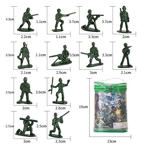 LBLA 300 Piezas Set Figuras de Soldados Militares Soldados De Juguete De Plástico Los Soldados de Juguete del Ejército para Niños