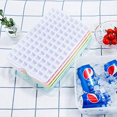 LBYLYH Caja de Almacenamiento de Alimentos con Tapa 96 Grid Cinco Capas combinación Bandeja de Hielo Caja de Almacenamiento de plástico Antipolvo a Prueba de Polvo Frozen Ice Box Seal