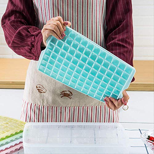 LBYLYH Caja de Almacenamiento de Alimentos con Tapa 96 Grid Cinco Capas combinación Bandeja de Hielo Caja de Almacenamiento de plástico Antipolvo a Prueba de Polvo Frozen Ice Box Seal