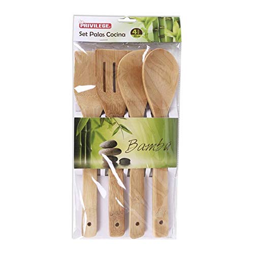 LCQI Set Utensilios Cocina Bambú