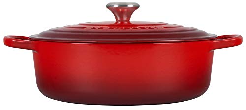 LE CREUSET 21179300602430 Gourmet – Cazuela Signature 30 cm, Color Rojo