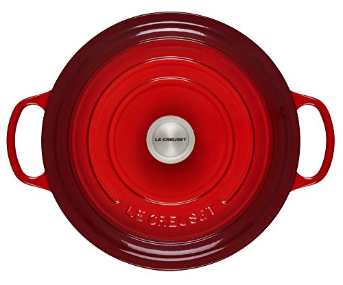 LE CREUSET 21179300602430 Gourmet – Cazuela Signature 30 cm, Color Rojo