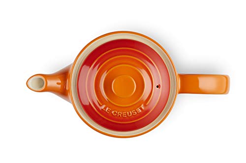 Le Creuset 70703130900000 Tetera clásica, Redonda, Cerámica de gres, Naranja (Volcánico)