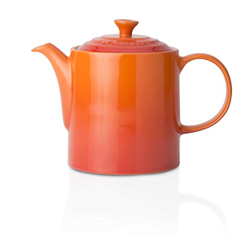 Le Creuset 70703130900000 Tetera clásica, Redonda, Cerámica de gres, Naranja (Volcánico)