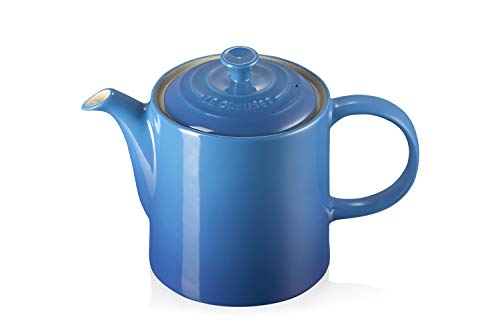 Le Creuset 7.07031E+13 Tetera clásica, Redonda, Cerámica de gres, Azul Marseille