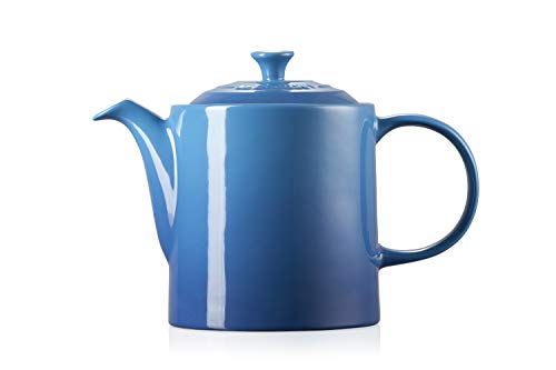 Le Creuset 7.07031E+13 Tetera clásica, Redonda, Cerámica de gres, Azul Marseille