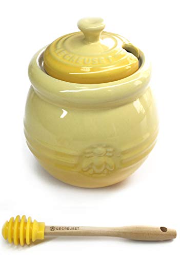 LE CREUSET Bote Miel Mini Espátula Silicona Amarillo