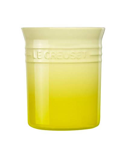 Le Creuset Bote para espátulas, 1.1 L, Cerámica de gres, Amarillo Soleil