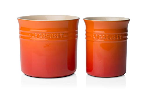 Le Creuset Bote para espátulas, 1.1 L, Cerámica de gres, Volcánico