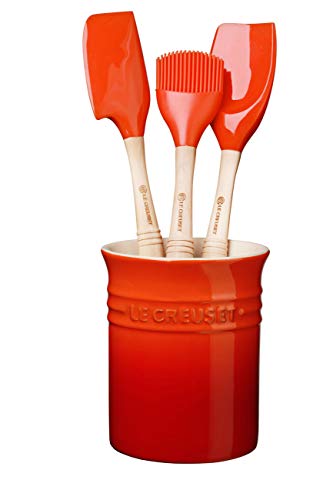 Le Creuset Bote para espátulas, 1.1 L, Cerámica de gres, Volcánico