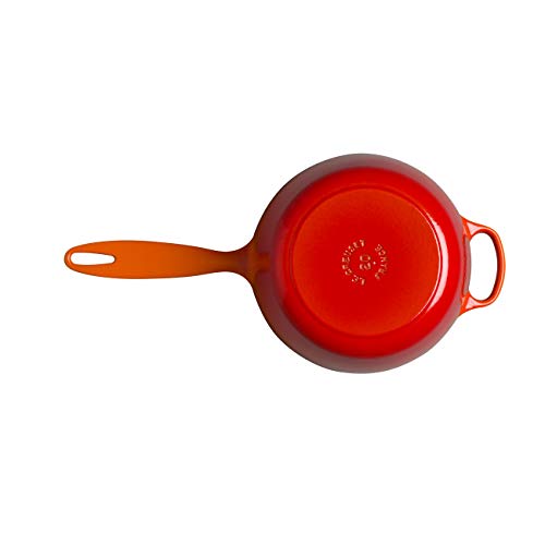 Le Creuset Cazo Evolution de hierro fundido con mango resistente al calor, Redondo, Ø18 cm, 1.8L,Todas las fuentes de calor, incluso Inducción,Volcánico