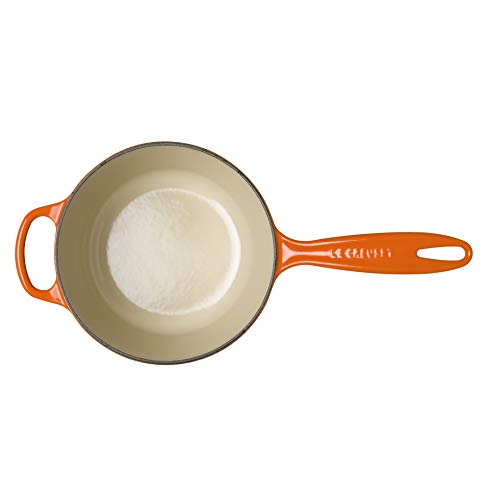 Le Creuset Cazo Evolution de hierro fundido con mango resistente al calor, Redondo, Ø18 cm, 1.8L,Todas las fuentes de calor, incluso Inducción,Volcánico