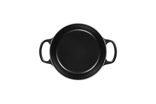 Le Creuset Cocotte Evolution de hierro fundido con tapa, Ø 18 cm, Redonda, Todas las fuentes de calor incl. inducción, 1,8 l, Negro mate