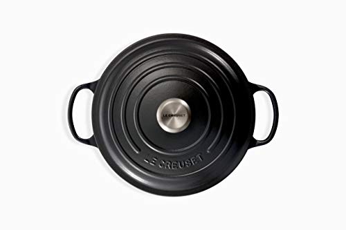 Le Creuset Cocotte Evolution de hierro fundido con tapa, Ø 26 cm, Redonda, Todas las fuentes de calor incl. inducción, 5.3 l, Negro mate