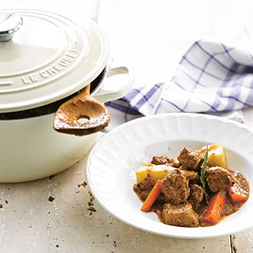 LE CREUSET Evolution Cocotte con Tapa, Redonda, Todas Las Fuentes de Calor Incl. inducción, 1,8 l, Hierro Fundido, Beige Cream, 18 cm